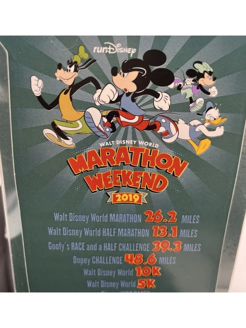 NEW DISNEY PARKS 2019 Run Disney Marathon Weekend Ornament Sneaker Mickey Mouse